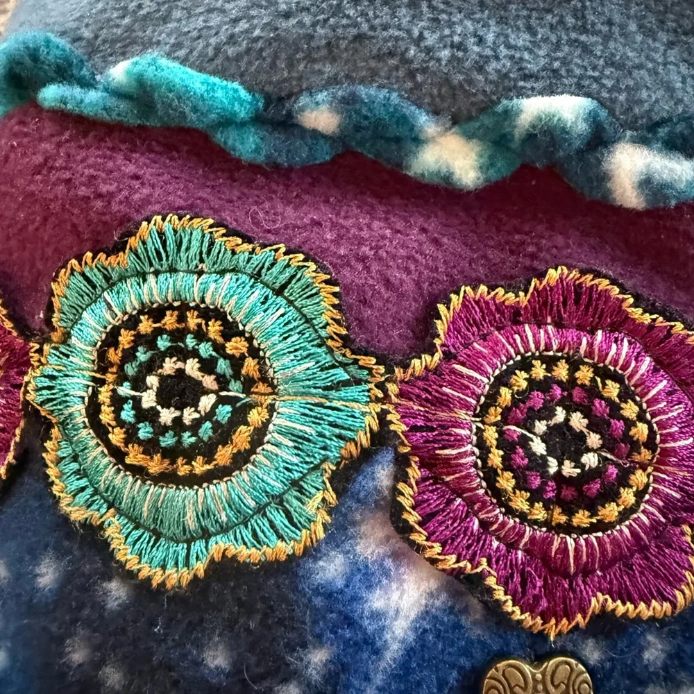 Bohemian Floral Embroidered Women's Hat - Picture 6 of 8